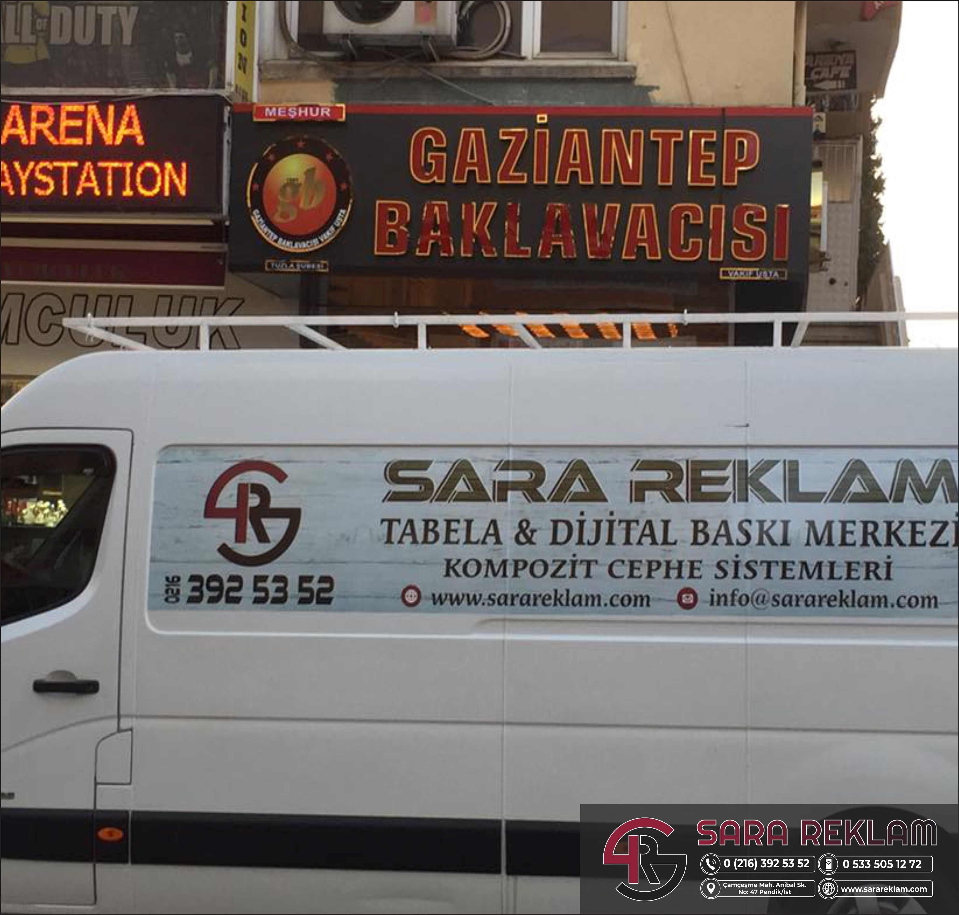  krom harf ışıklı